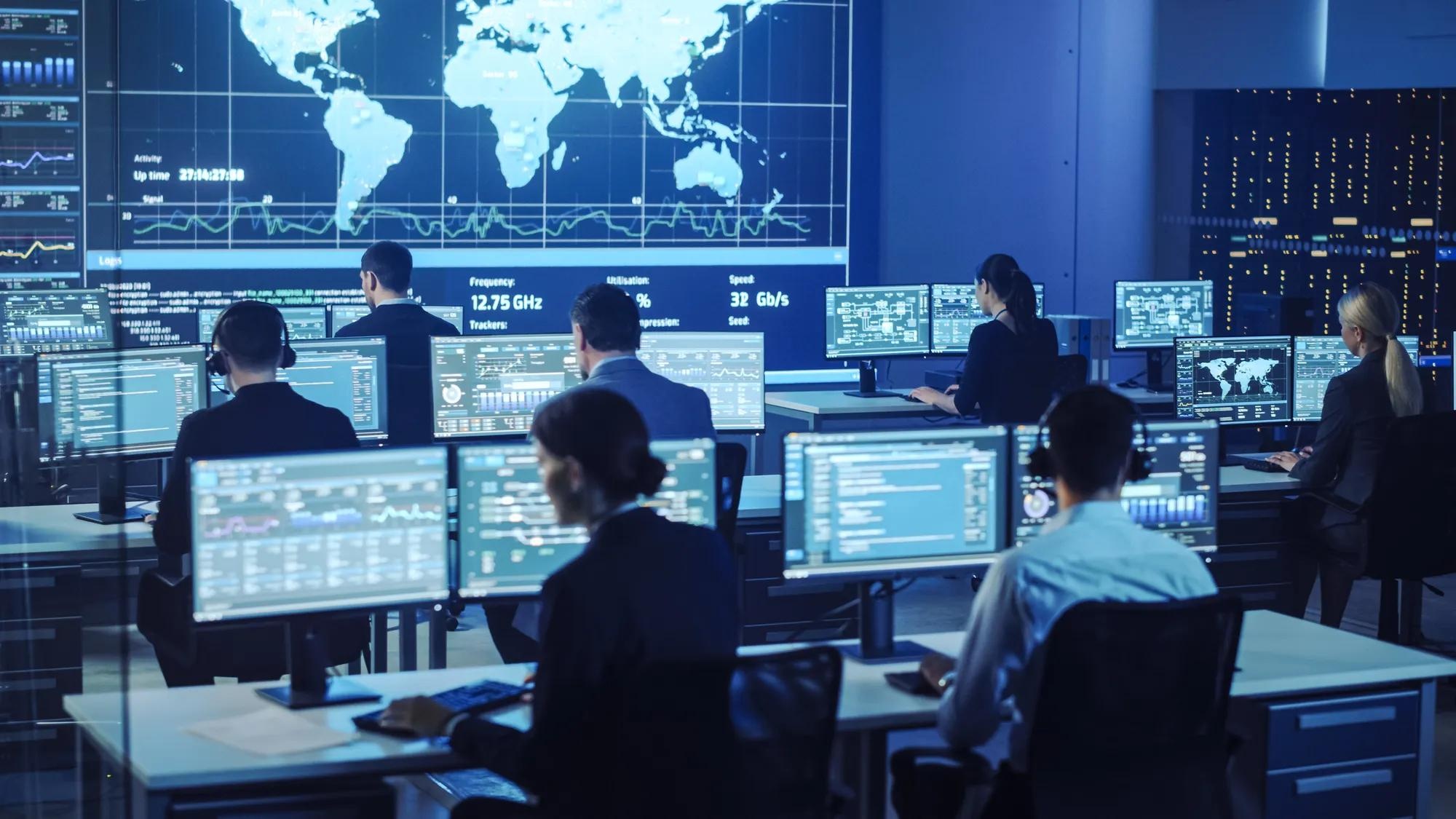 DELTA team working in a network operations center